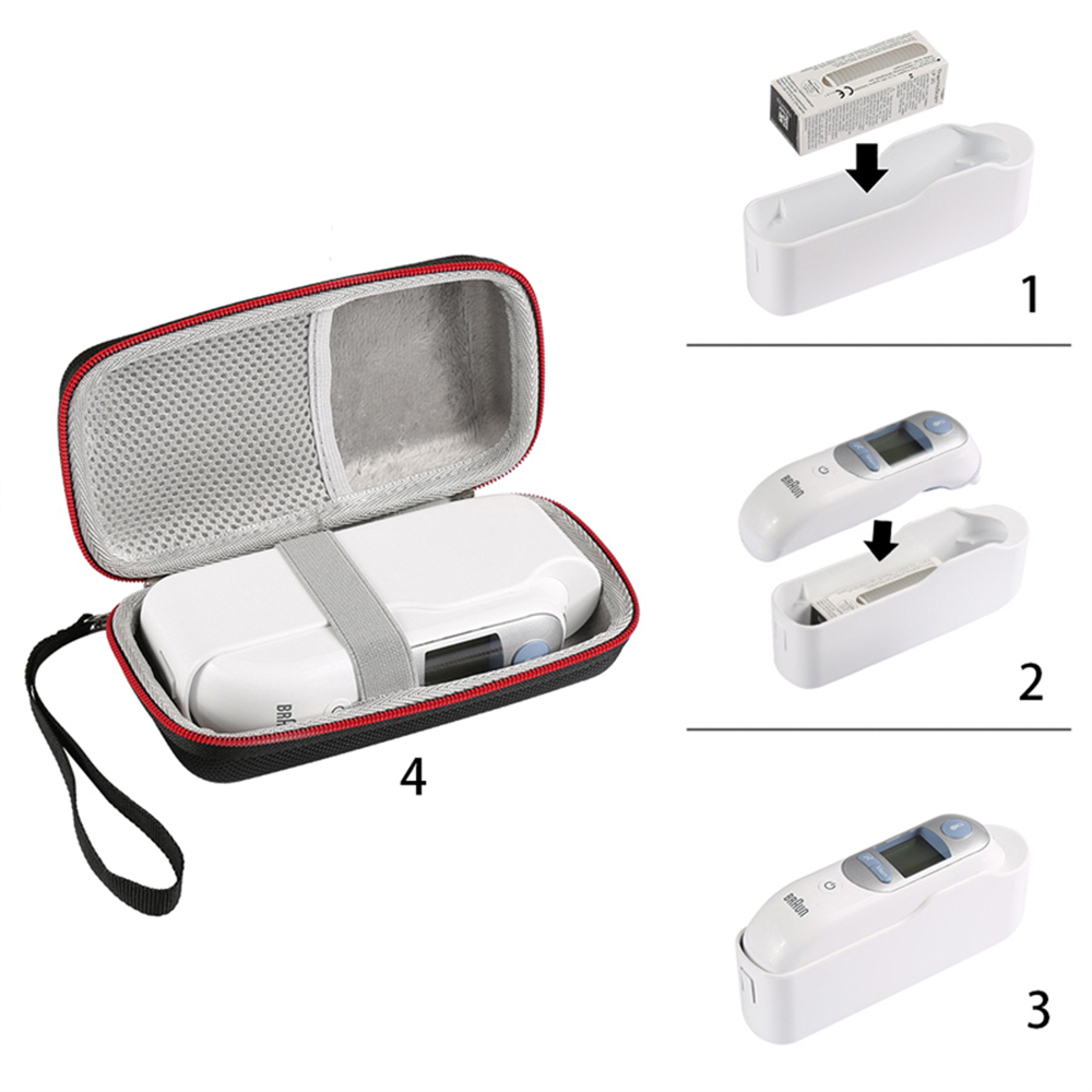 حافظة صلبة لميزان الحرارة المح - مراجعة Braun Thermometer Thermoscan 7 وسعره