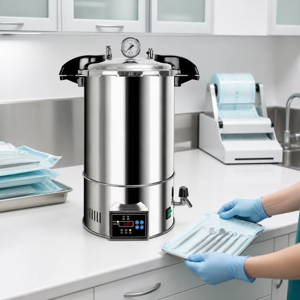 جهاز تعقيم بالبخار رقمي سعة 24 - مراجعة Medical Laboratory وسعره